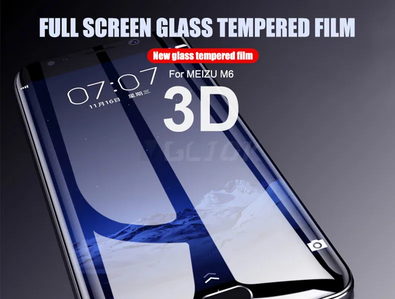 3D полное покрытие из закаленного стекла для Meizu M5 M6 Note Pro 7 Plus Pro 6 6S Защитная пленка для экрана для Meizu M6 M5 M5C M5S MX6 стекло