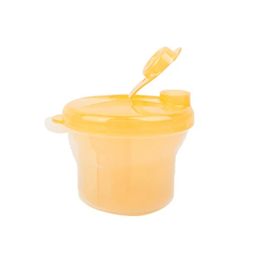 Yellow 3 слоя портативный молочный порошок формула диспенсер контейнер для еды Младенческая красивая коробка для хранения для детей Кормление малыша путешествия бутылка - Цвет: Yellow