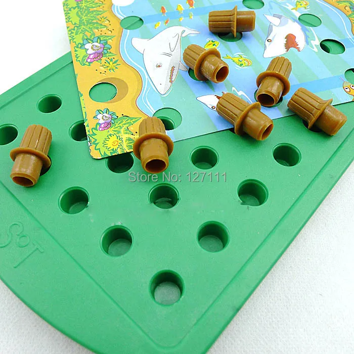 Детская игра головоломка winnie cross River bridge логическое мышление лабиринт задача
