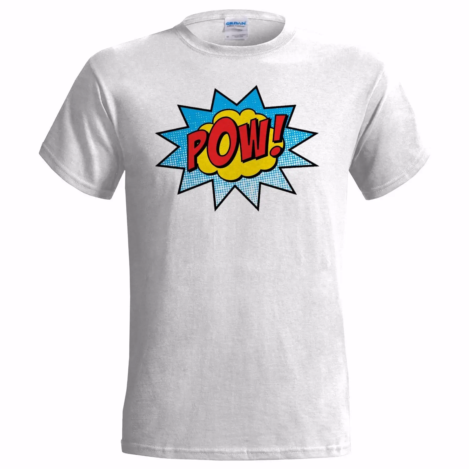 &quot POW POP ART MENS T SHIRT ARTIST GIFT PRESENT POPART comic book cartoon Top Tee 100% Cotton Humor Men Crewneck Shirts | Мужская