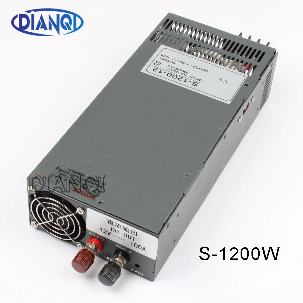 Импульсный источник питания для светодиодной ленты 1200 Вт 12 В 110 А|switch power|switching power