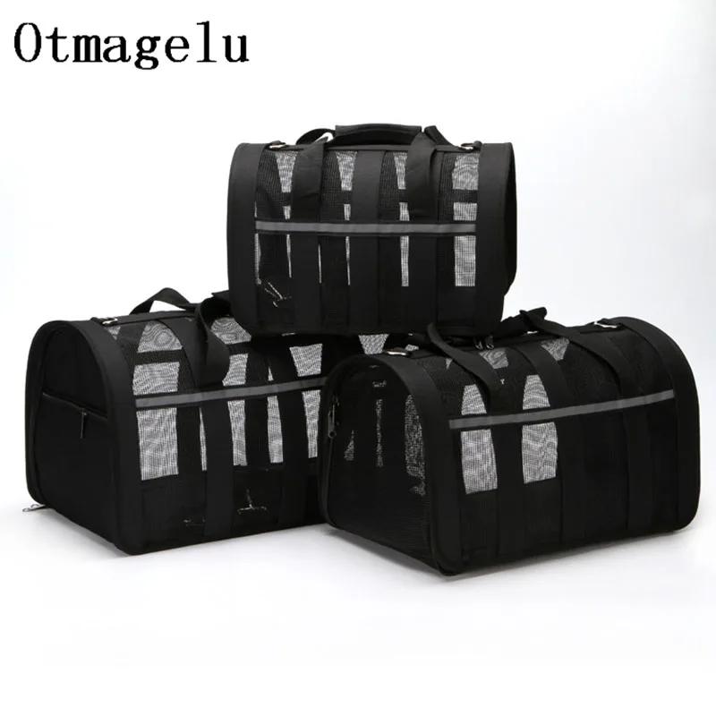 Сумка для переноски домашних питомцев портативная прозрачная сумка в полоску