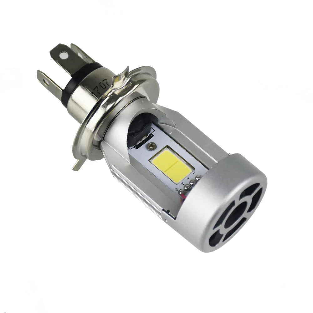 1Pcs New H4 Headlights 2000LM LED COB Motorcycle High/Low Beam Bulb DC12V 20W Motorbike Headlamp |