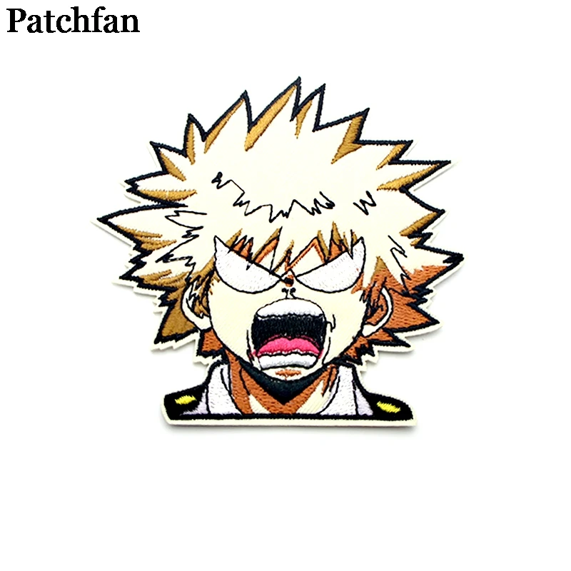 2 Patchfan My hero Academy аппликационные заплатки Сделай Сам Утюг на para джинсовая сумка рубашка одежда аксессуары наклейки вышитый значок A2097 - Цвет: 2