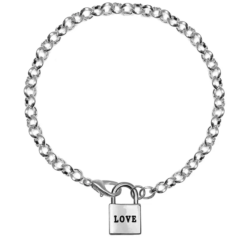 Женский браслет с цепочкой Tiny Love Lock очаровательные ювелирные изделия Tiffan подарки