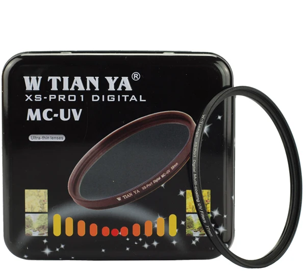 WTIANYA 37 40,5 46 49 52 55 58 62 67 72 77 82 86 95 105 мм XS-PRO1 ультратонкий защитный MC UV фильтр для объектива TIANYA Защитная крышка для объектива камеры