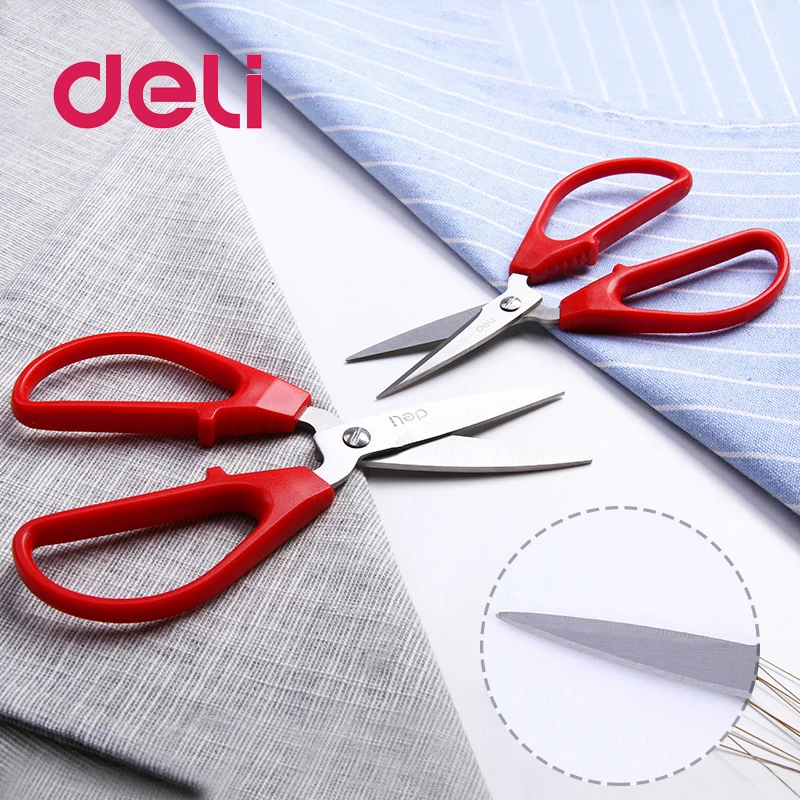 Deli 1 шт. прочные бытовые ножницы из нержавеющей стали Офисные для резки бумаги