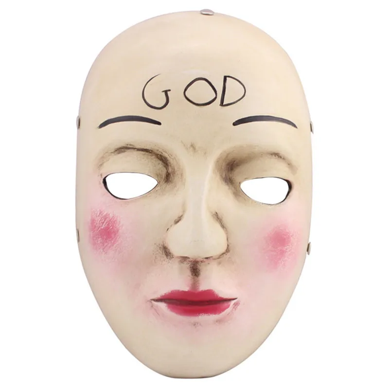 Анонимные маски из смолы Судная ночь маска смайлик на все лицо для вечевечерние