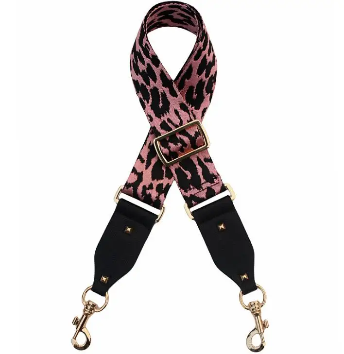 New Canvas Women Bag Strap Fashion Adjust Lady Bags Handle Adjustable Belt For Bags Accessories Q0173 - Цвет: Pink BaoWen