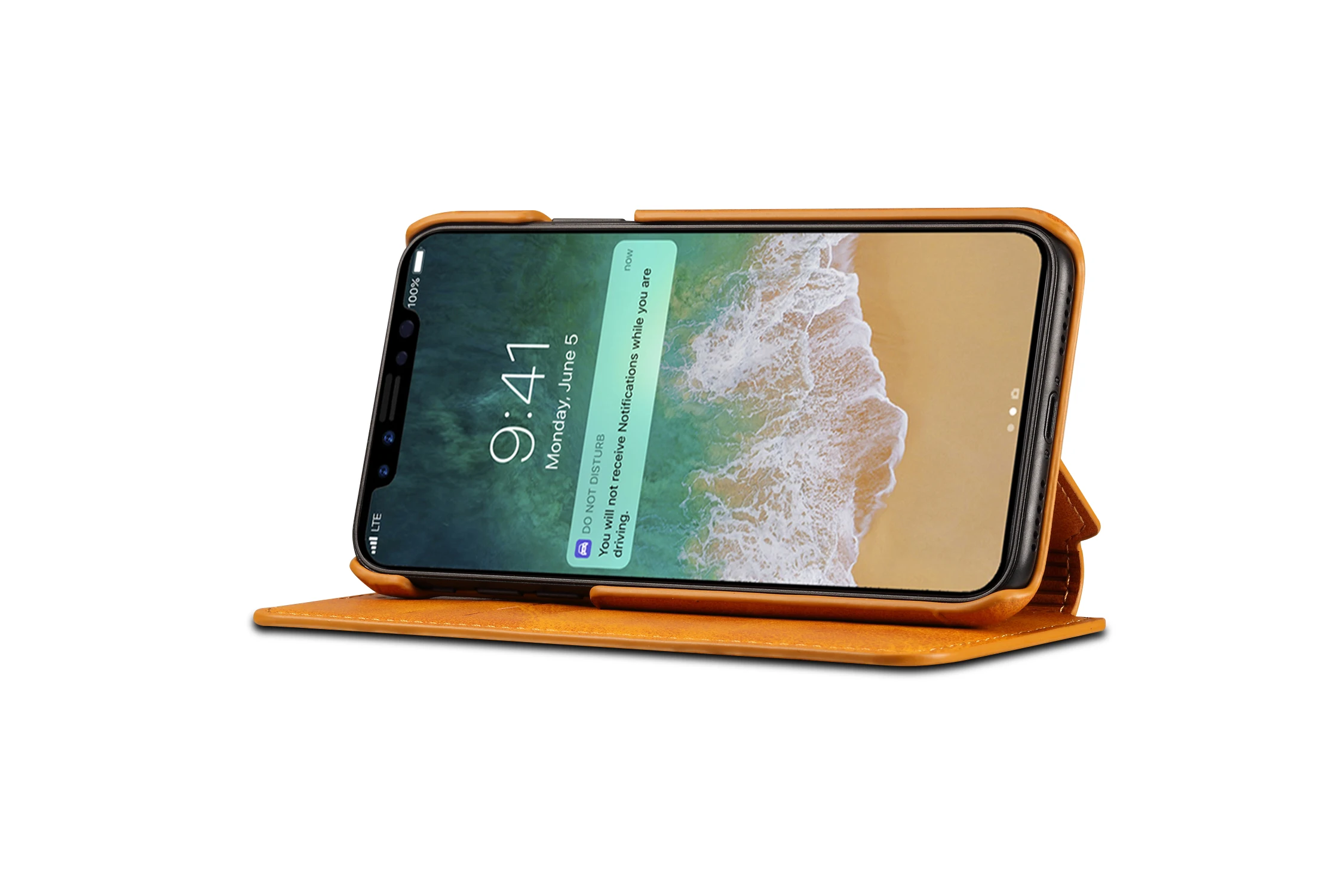 Кожаный чехол кошелек CLETO с отделением для карт iPhone 7Plus 8plus iphone XS Max