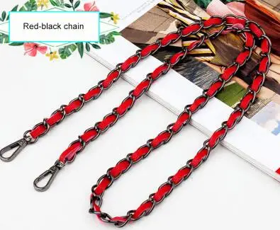 Red-black chain IMIDO распродажа, ремешок на цепочке для сумки, женские сменные ремешки на плечо, сумка на ремне, мягкий кожаный аксессуар, сумка, брендовая дизайнерская STP126 - Цвет: Red-black chain