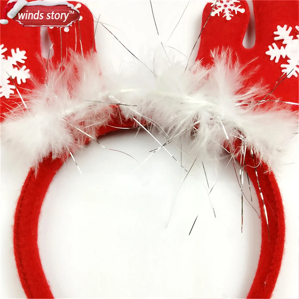 6 шт. красивый Пернатый олень обруч на голову с рогами нарядное праздничное