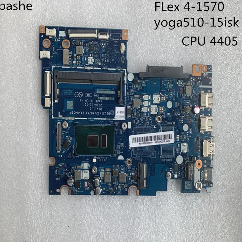 Для Lenovo Flex4 1570 Йога 510 15ISK Материнская плата ноутбука 4405U CPU интегрированная