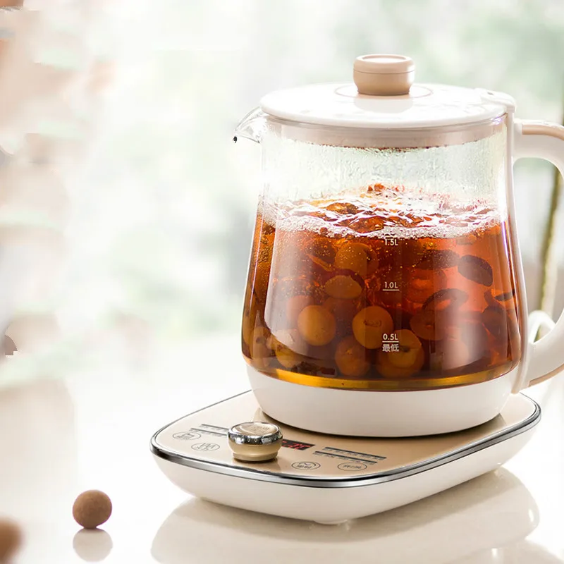 

Raise the fresh pot with a thick glass multi-functional electric tea kettle for full automatic black brew heater min