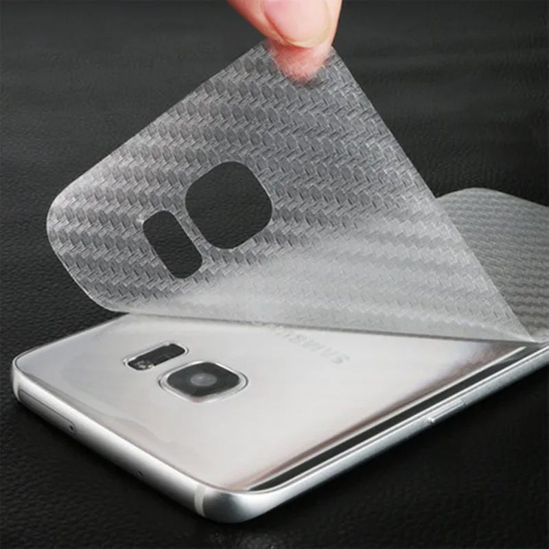 Для Galaxy S8 Plus 3D прозрачная защитная пленка из углеродного волокна для задней