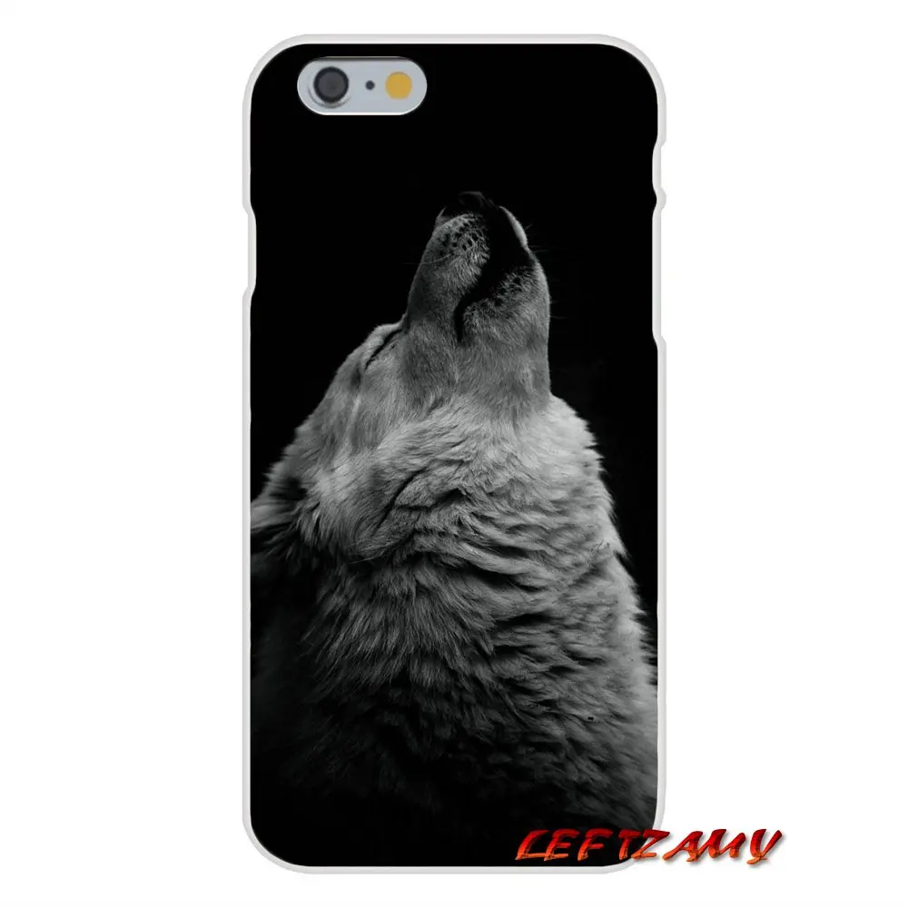 For iPhone X 4 4S 5 5S 5C SE 6 6S 7 8 Plus cool wolf Silicone Soft Phone Case | Мобильные телефоны и аксессуары