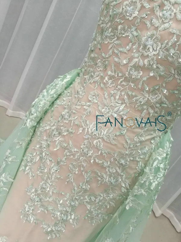 Мятно-зеленые кружевные вечерние платья со съемной юбкой Sexy Green Formal Special Occasion Dresses