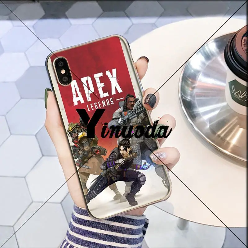 Yinuoda Apex Legends Customer High Quality Phone Case for iPhone 5 5Sx 6 7 7plus 8 8Plus X XS MAX XR | Мобильные телефоны и