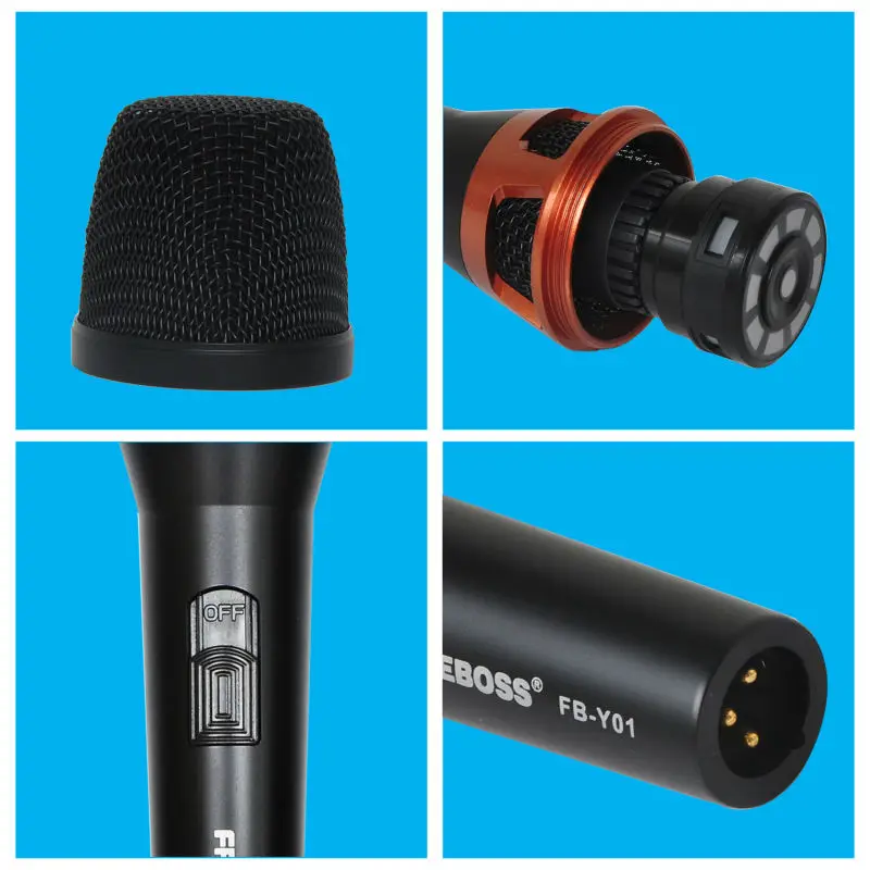 Большой кардиоидный однонаправленный динамический микрофон Freeboss|dynamic microphone|large