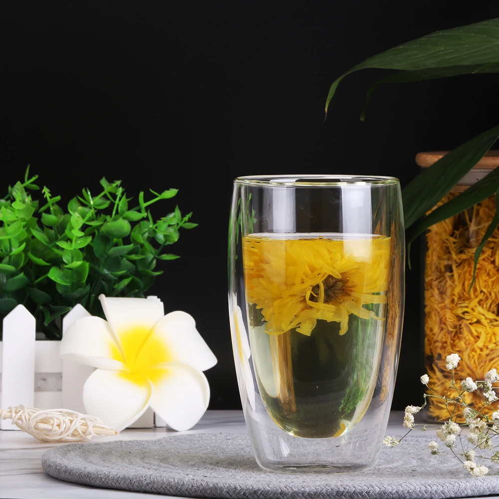 Стеклянная чашка с двойными стенками для пива виски шампанского кофе бокал вина