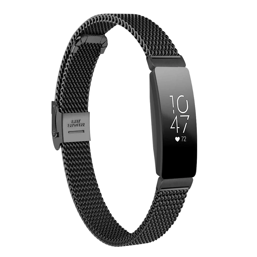 4 цвета миланские двойные безопасные часы с застежкой для Fitbit Inspire из нержавеющей