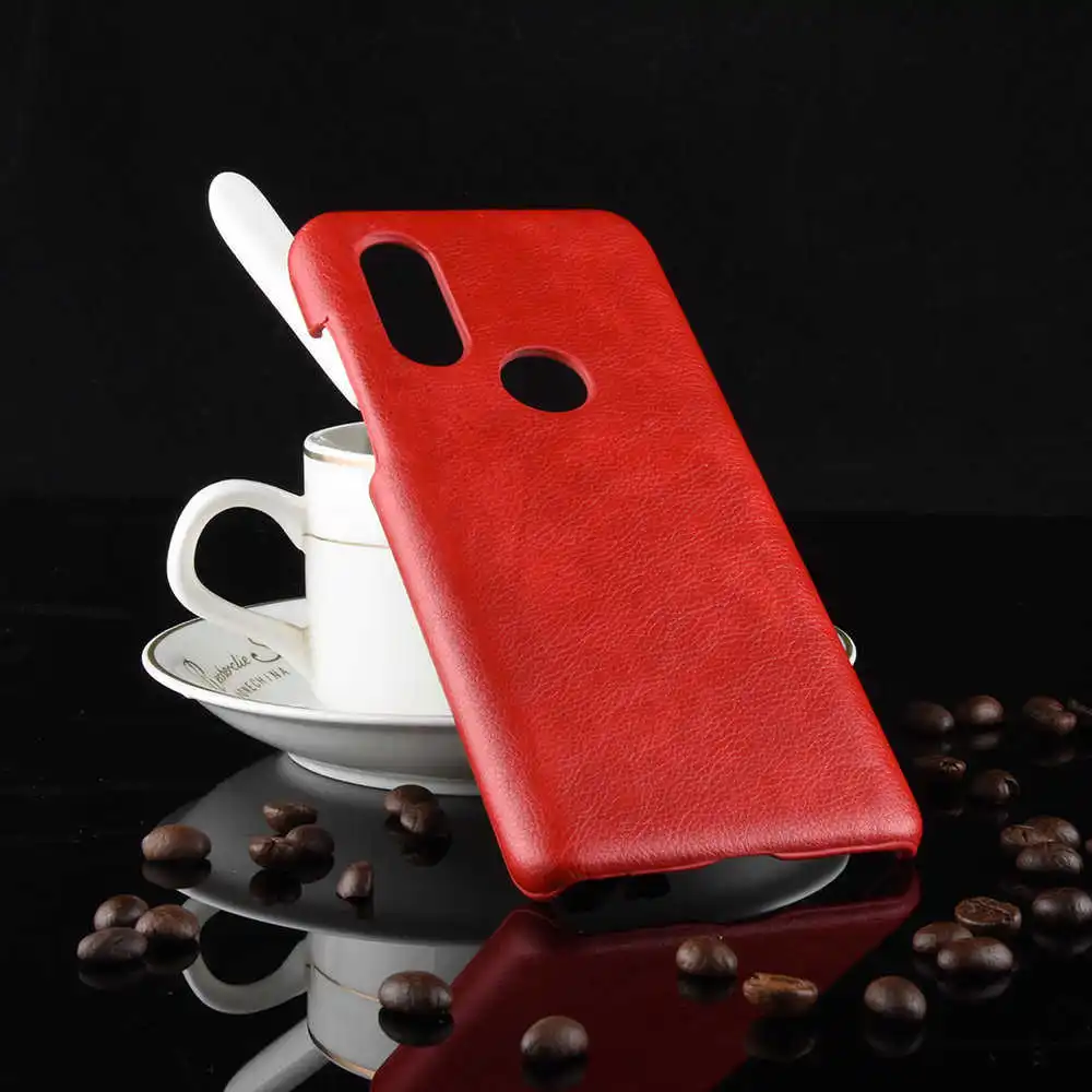 red Чехол для телефона из искусственной кожи с узором Личи в стиле ретро для Motorola One Vision MOTO ONE POWER для MOTO P40 Z4 PLAY Z3 PLAY P30PLAY P30 NOTE - Цвет: red