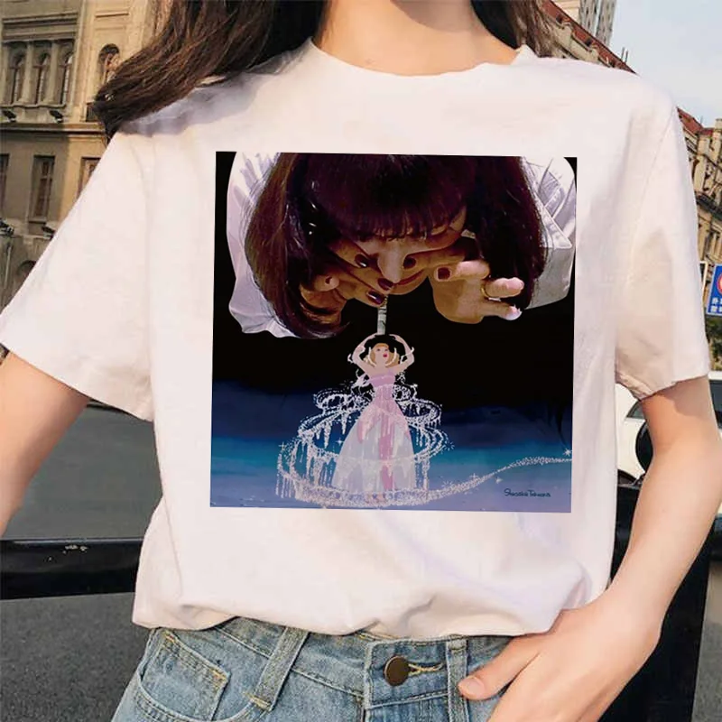 Целлюлоза фантастика Эстетическая Миа 90s Ulzzang Harajuku фильм футболка уличная