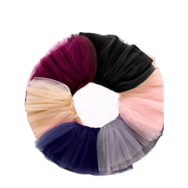 2017 весенняя-летняя симпатичная пышная юбка-пачка из мягкого фатина для девочек 8