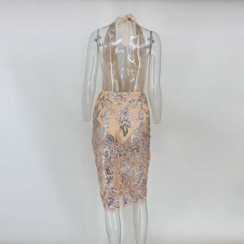 Пикантные Для женщин Подтяжки для блестками платье 2017 Горячие Летняя распродажа