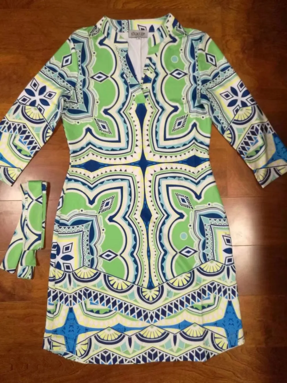 [EFATZP] Новые бренды класса Люкс женское кольцо с зеленым принтом элегантные 3/4