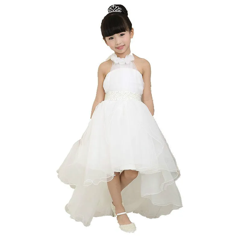 Бесплатная доставка платья для девочек с цветами на свадьбу элегантное платье со