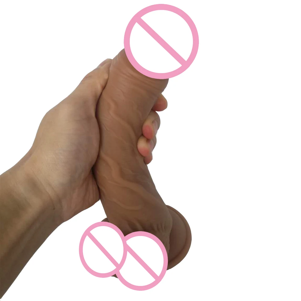 Двухслойный пенис HOWOSEX реалистичный фаллоимитатор с сильной присоской продукт