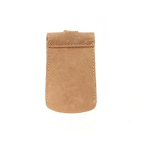 20pcs lot retro genuine leather key wallet car key holder bag pack button belt key ring housekeeper bag