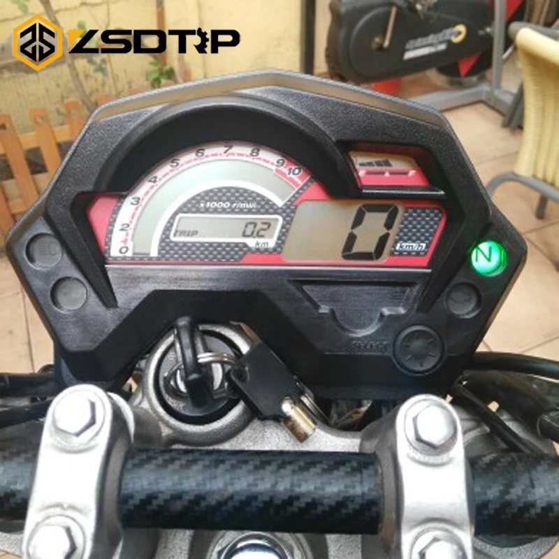 ZSDTRP мотоцикл ЖК дисплей цифровой тахометр спидометр со светящимся используется