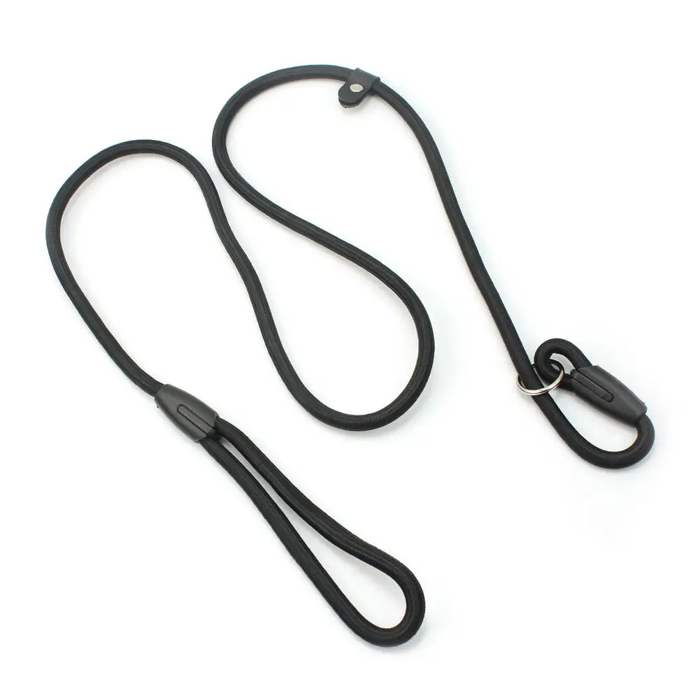 Черная мягкая Повседневная нейлоновая веревка для домашних питомцев и щенков