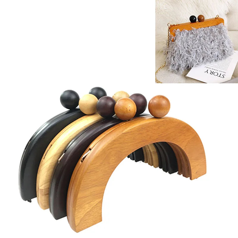 

20cm semicircle Purse Bag Wooden frame