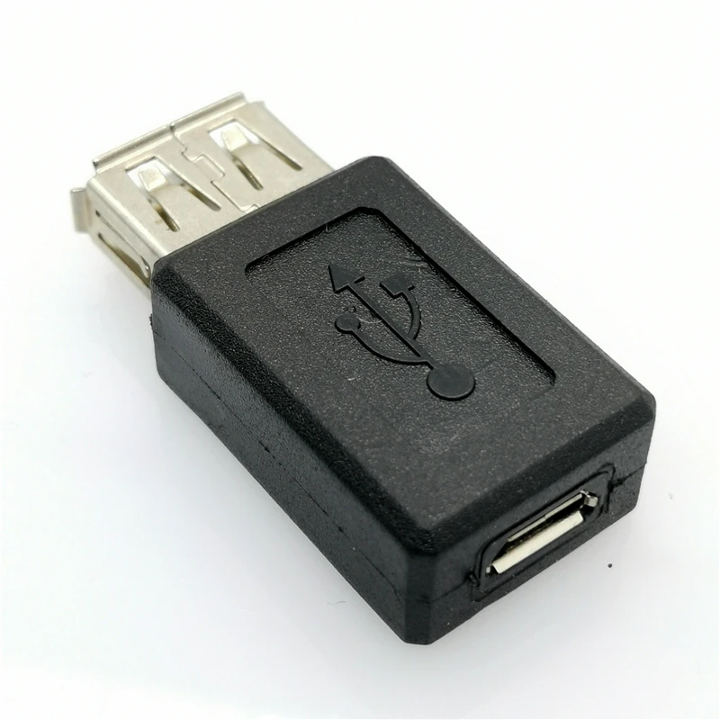 

Переходник с USB 2,0 типа A «Мама» на Micro USB B «Мама», черный, оптовая продажа