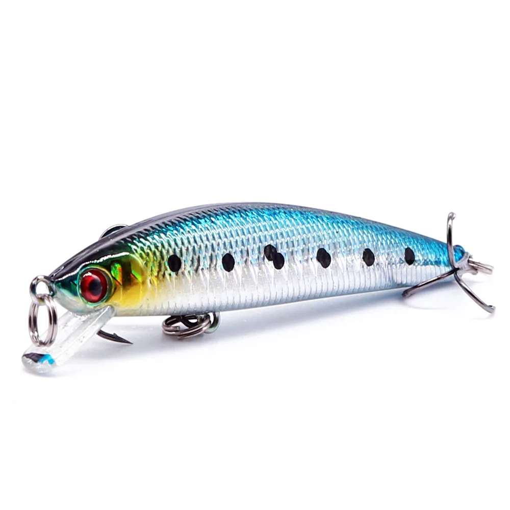 1PCS Quality Laser Minnow Fishing Lure 7.5g 8.5cm Hard Crankbait Wobblers Artificial Floating Jerkbait Trolling Bass Isca Carp