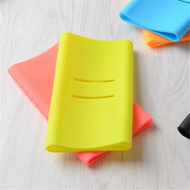 Для Xiaomi power Bank 2 10000mAh мягкий силиконовый защитный Противоскользящий чехол Внешняя батарея, крышка с резьбой 13x7,1x1,4 см