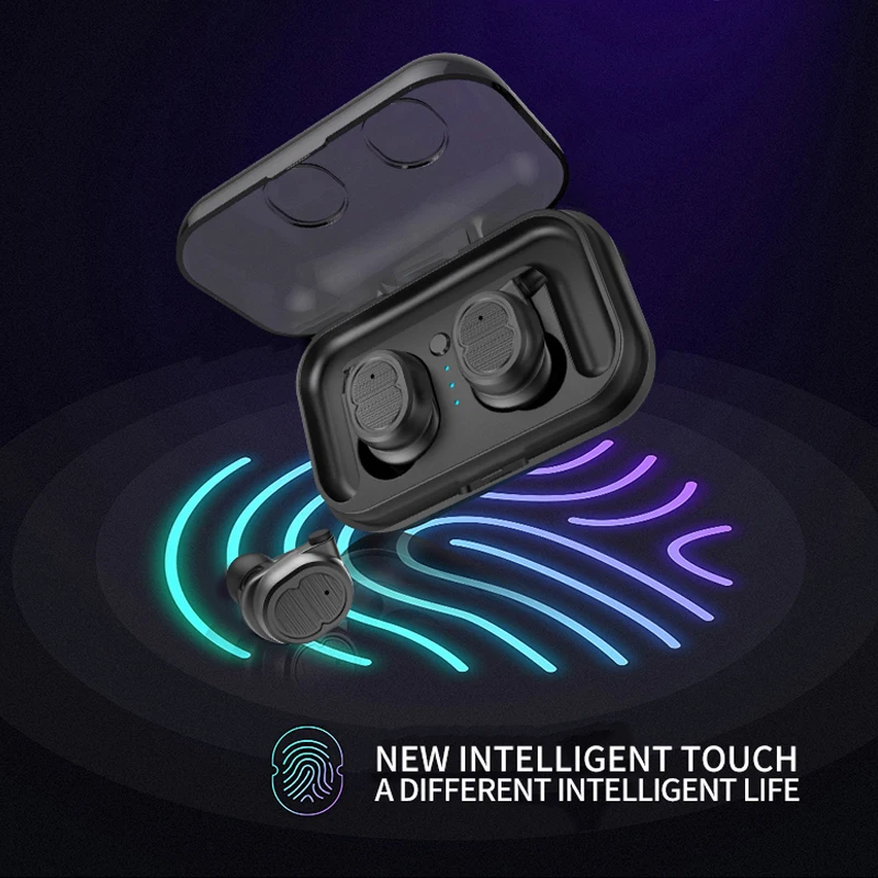 XGODY TWS Bluetooth 5 0 наушники 3D спортивные водостойкие стерео с микрофоном гарнитура