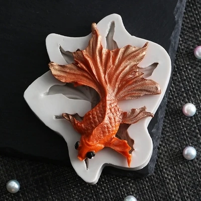 Формочка PRZY Goldfish силиконовая форма для ловли рыбы карпа сахарное ремесло Fondant