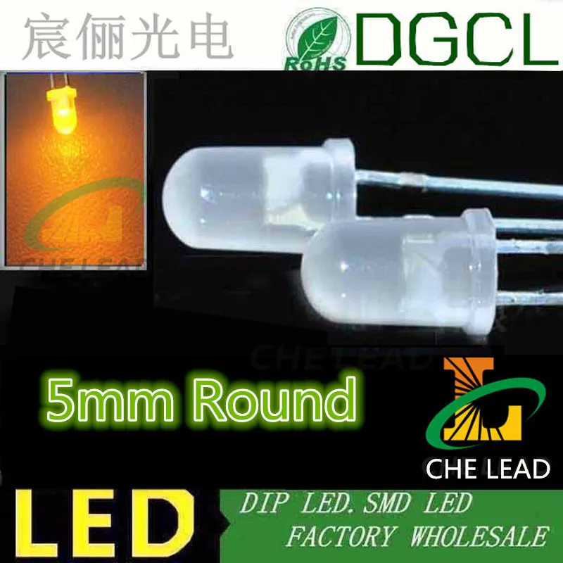 100 шт. 5 мм светодиодов красный/зеленый/синий/желтый/белый/теплый