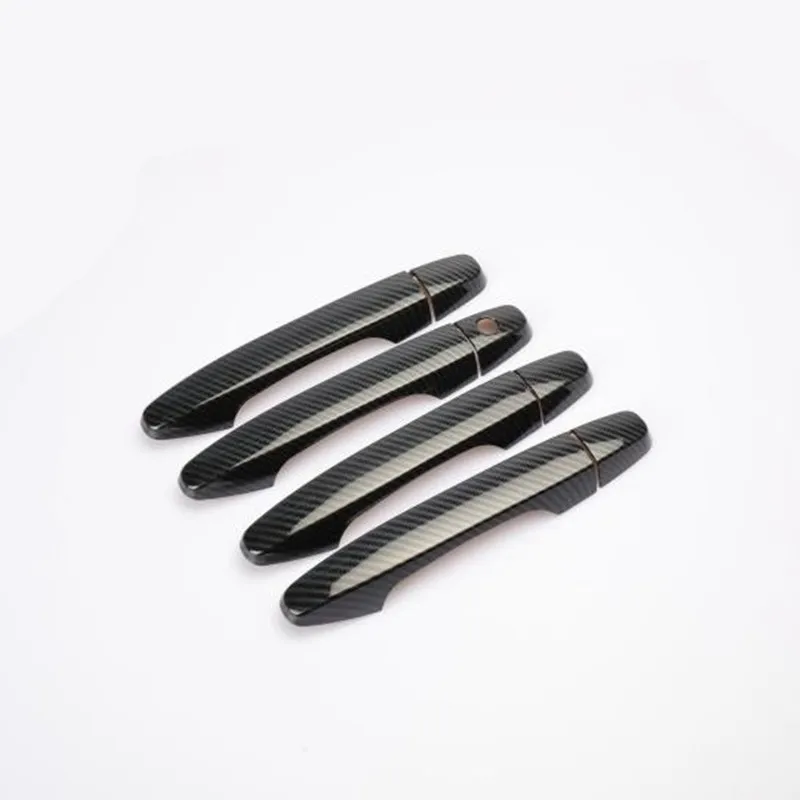 Carbon Fiber Printed Car Door Handle Bowl Cover Moulding Trim for Honda CRV CR-V 2012 2013 Styling