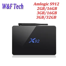 5 шт. X92 ТВ приставка Android 6 0 Amlogic S912 Восьмиядерный 2G/3G 16G/32G BT 4 4K 2 4G/5 8G