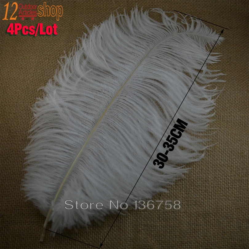 

MNFT 4 Pcs Long Herl Ostrich Feather 30-35cm Length For Fly Tying intruder Streamer Saltwater Fly Fishing Flies Tying Materials