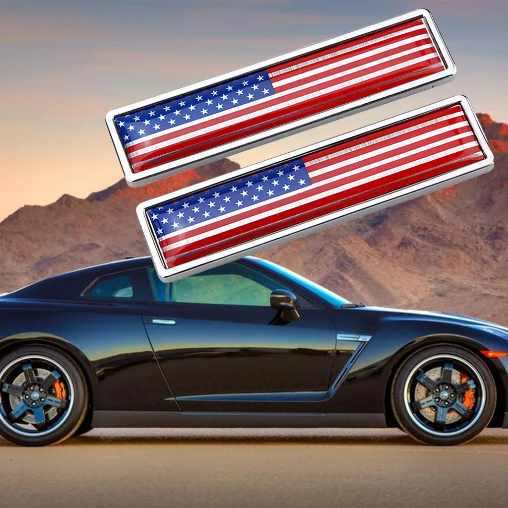 Автомобильная наклейка 2 шт. металлическая для автомобиля сделай сам внешние