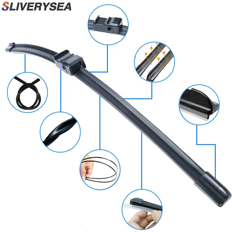 SALIVERYSEA Wiper Blade For Audi Q5 2008 Onwards 24''+20'' High Quality Iso9000 Natural Rubber Clean Front Windshield CPC203-5 |