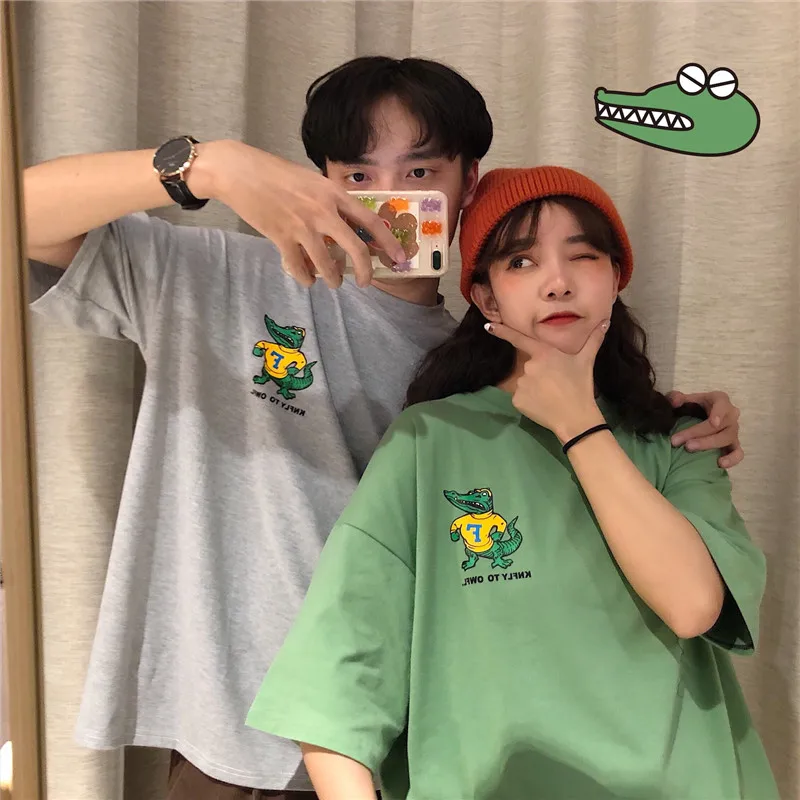 YouGeMan 2019 весна лето женская забавная футболка Топы Корейский Ulzzang Harajuku с принтом