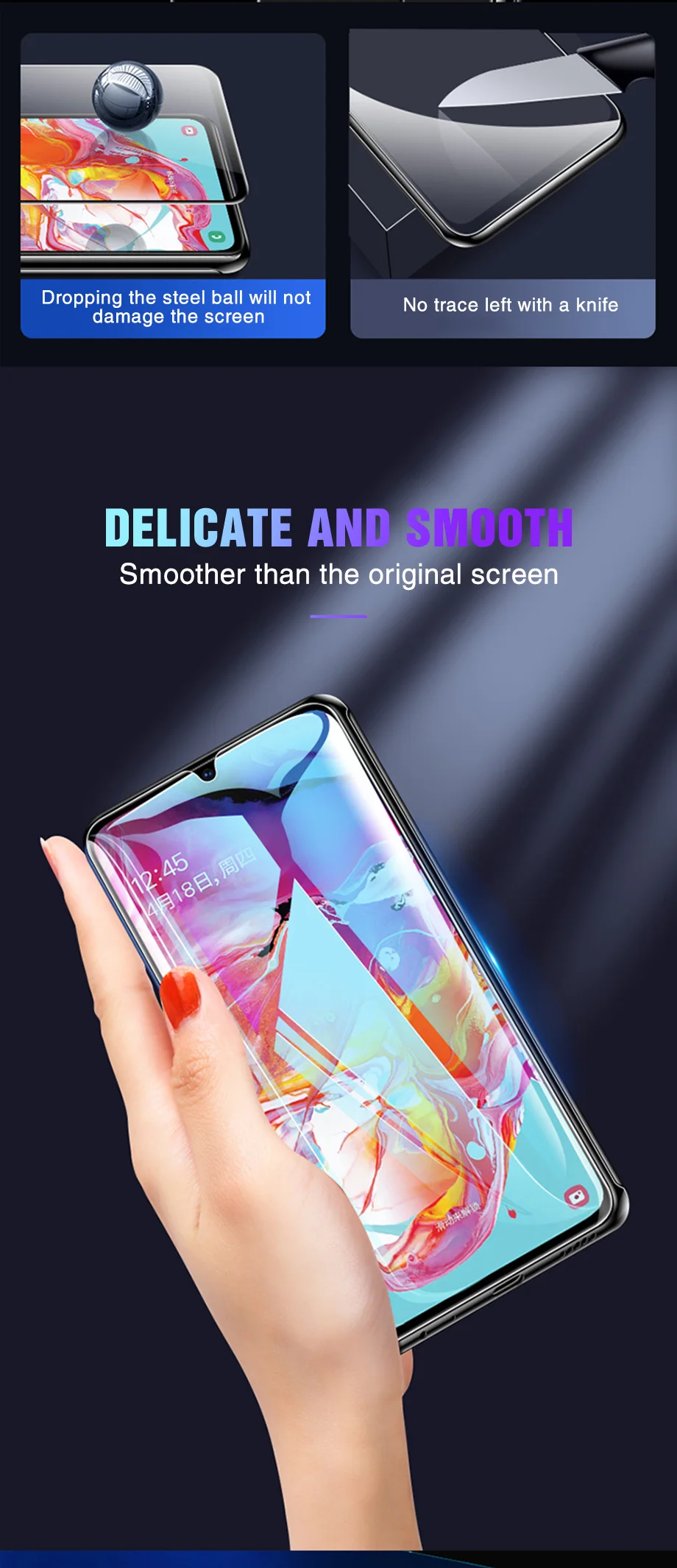 9D закаленное стекло для samsung Galaxy A50 A30 A20 A60 A70 A80 A90 A10 Защитная пленка для экрана samsung M10 M20 M30