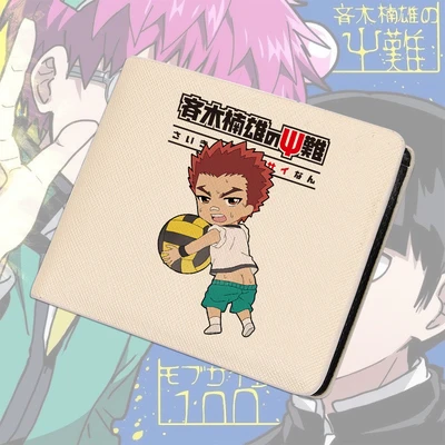 16 Гибельная жизнь Saiki K. Косплей кошелек Saiki Kusuo маленький кошелек держатель для карт деньги Cartera Hombre сумка мужской клатч - Цвет: 16